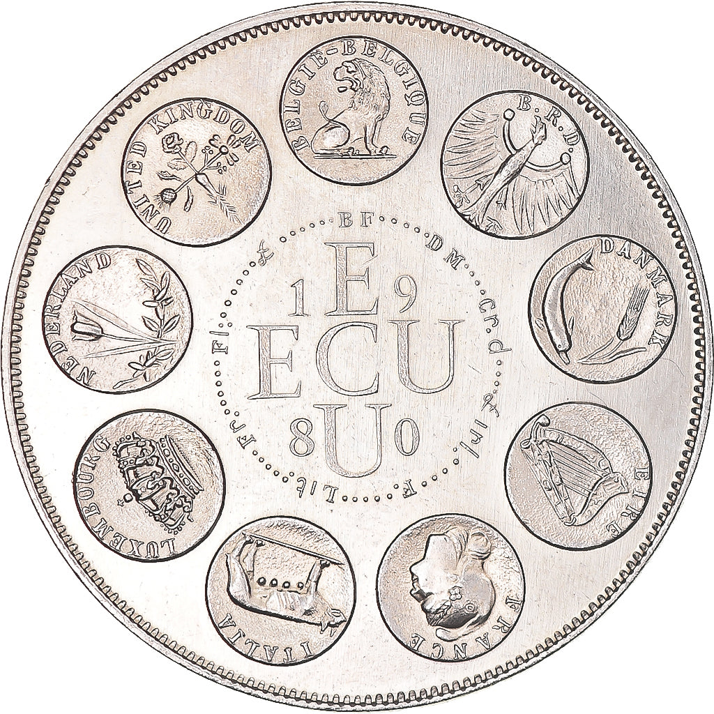 Francia, medalla, Ecu Europa, Europe Assise, Politics, 1980, Rodier, SC, Cobre -