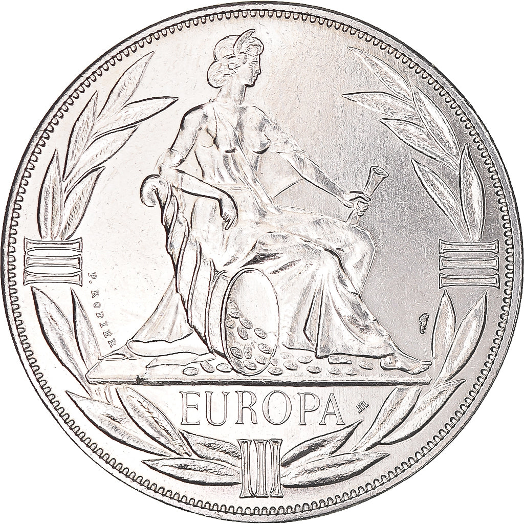 Francia, medalla, Ecu Europa, Europe Assise, Politics, 1980, Rodier, SC, Cobre -