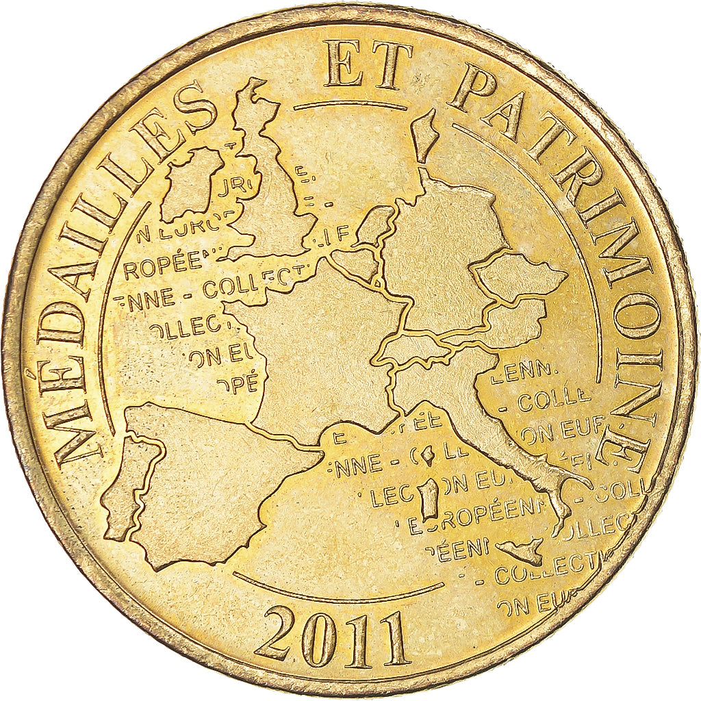 Francja, Token, Caen - Mémorial n°2, 2011, Médailles et Patrimoine