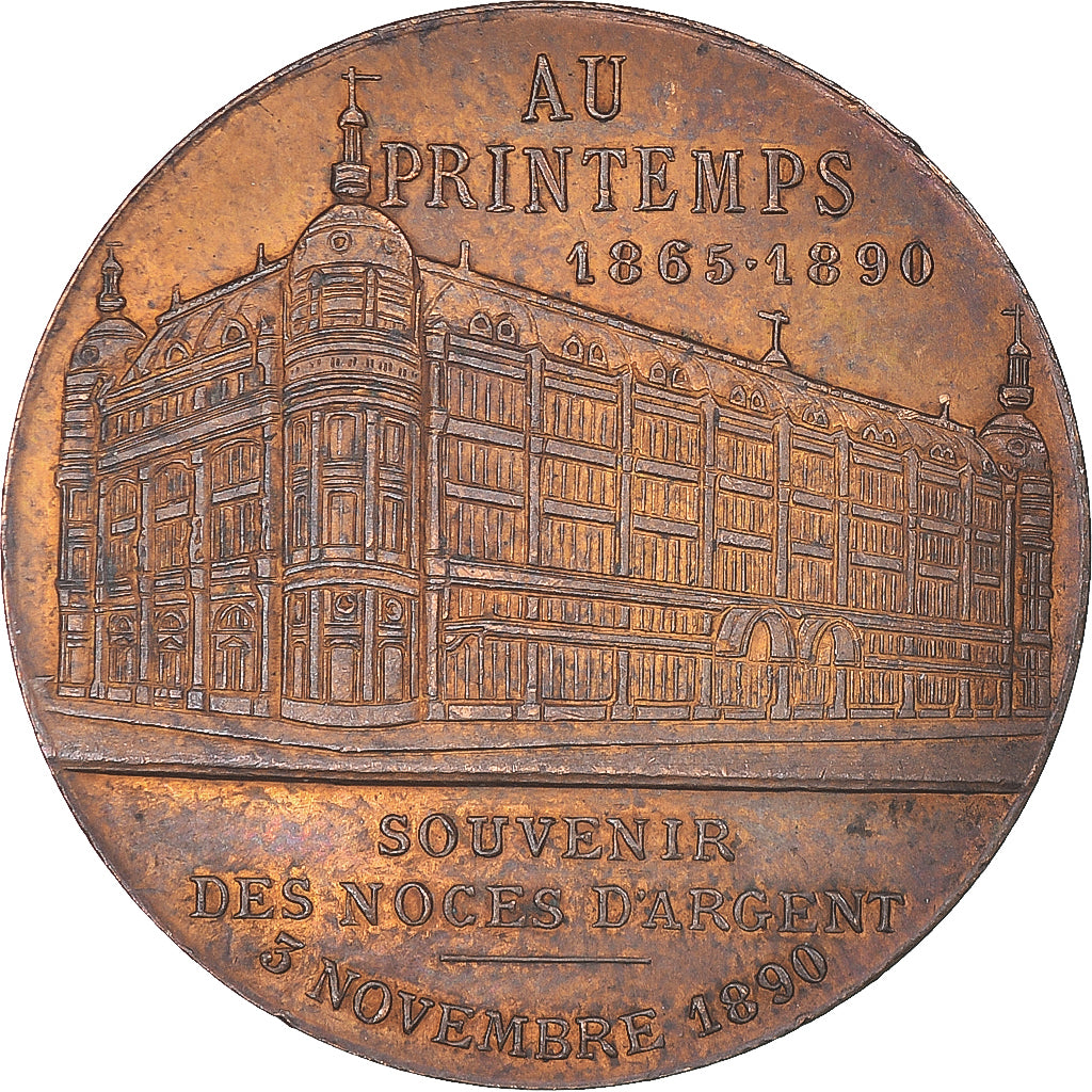 Frankreich, betaalpenning, Au Printemps, Jules Jaluzot, Paris, 1890, VZ, Bronze