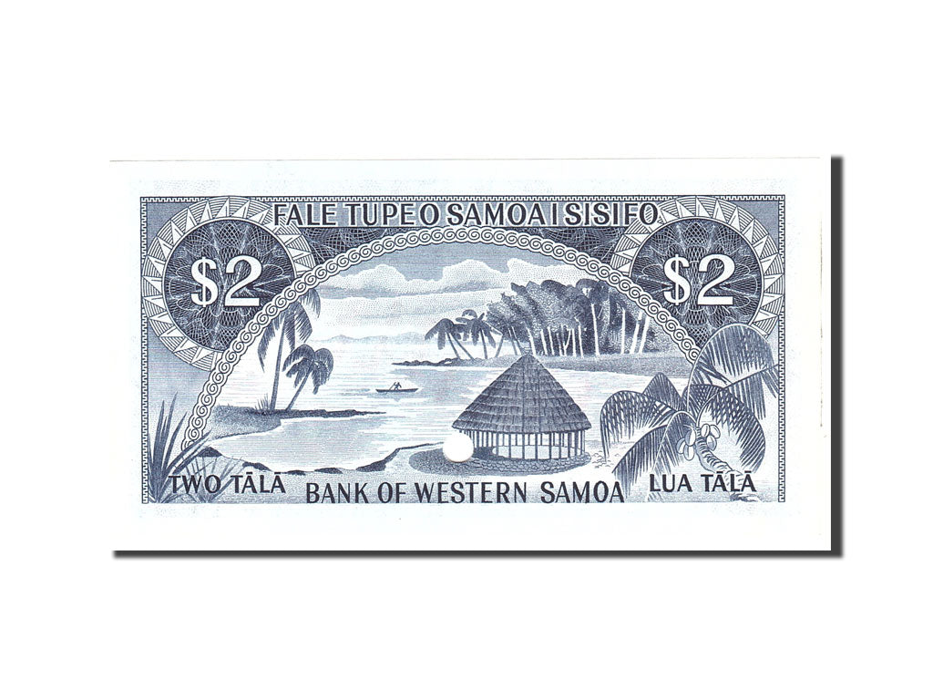 Banknote, Western Samoa, 2 Tala, 1967, Undated, KM:17s, UNC(65-70)