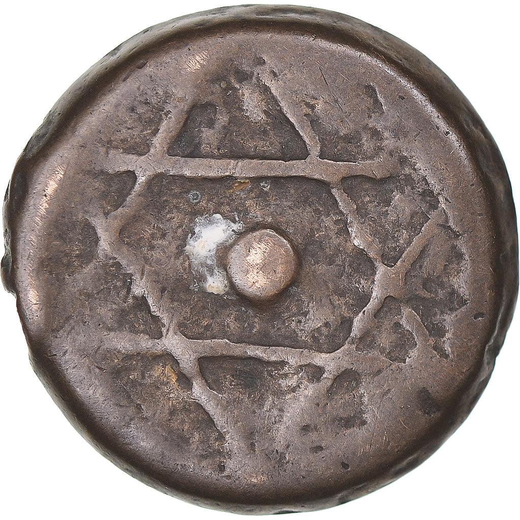 Coin, Morocco, 2 Falus, 1858, Marrakesh, VF(20-25), Bronze