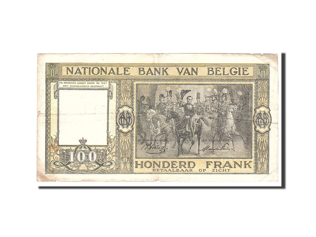 Banknote, Belgium, 100 Francs, 1946, 1946-02-01, KM:126, VF(20-25)