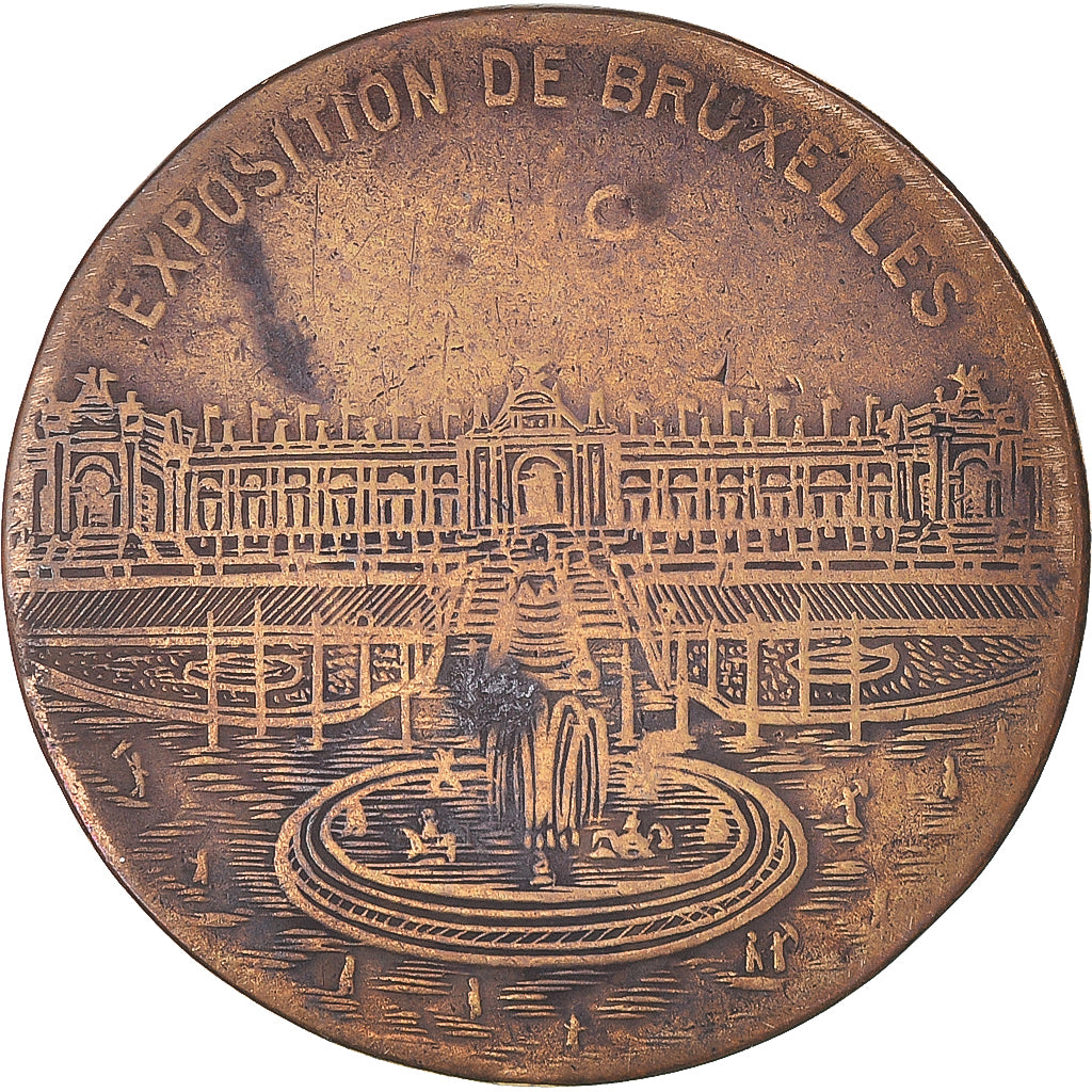 Belgique, Médaille, Exposition de Bruxelles, Arts & Culture, 1910, Fonson Cie