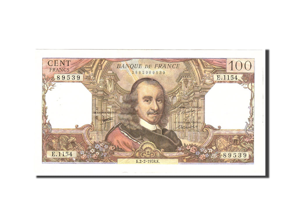 Banknote, France, 100 Francs, 1978, 1978-02-02, EF(40-45), Fayette:65.61