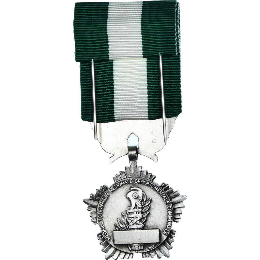 France, Collectivités locales, Politics, Medal, Uncirculated, Crouzat, Silvered