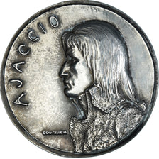 Francja, medal, Napoléon Bonaparte, Ville d'Ajaccio, Historia, 1965, Courbier