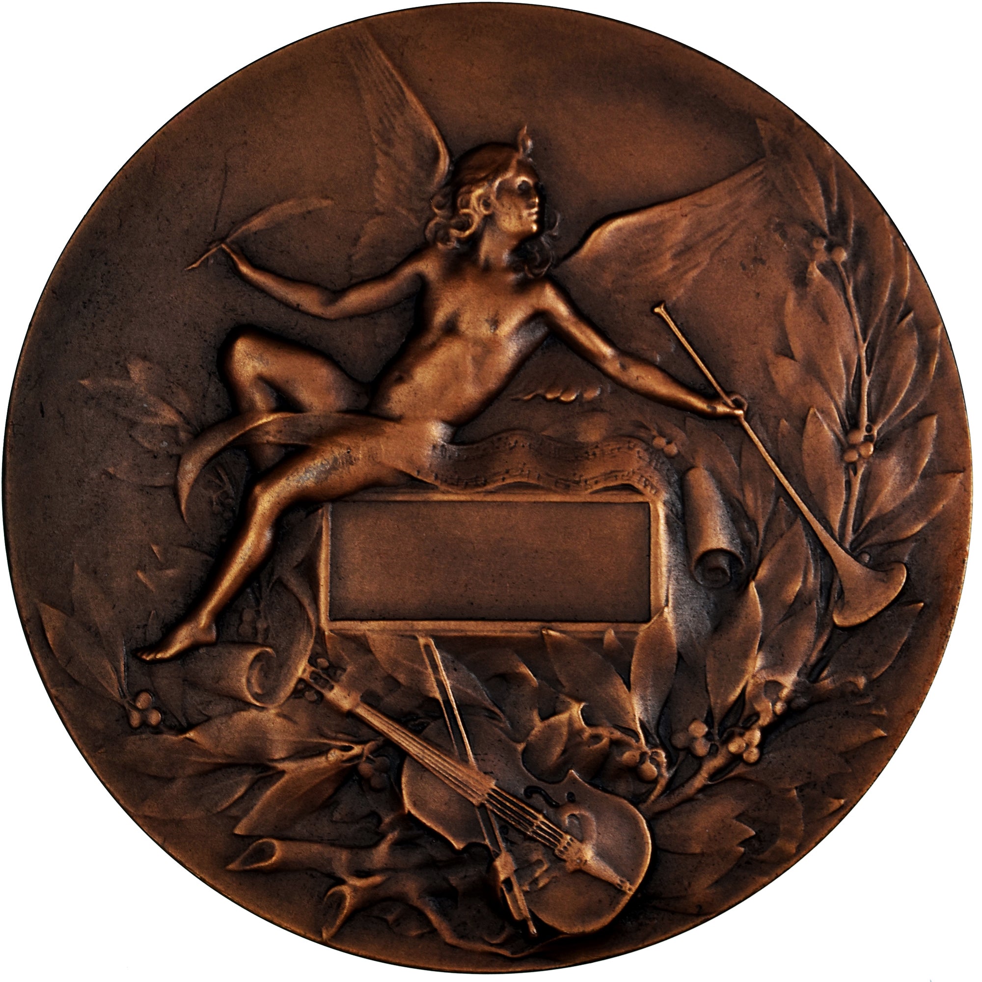 France, Medal, Art Nouveau, Musique, Bronze, Coudray, MS(65-70)