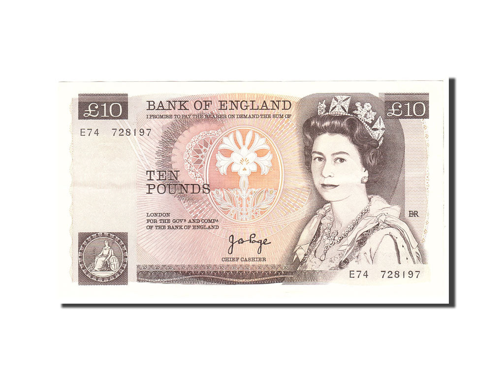 Banknote, Great Britain, 10 Pounds, 1975, Undated, KM:379a, AU(50-53)