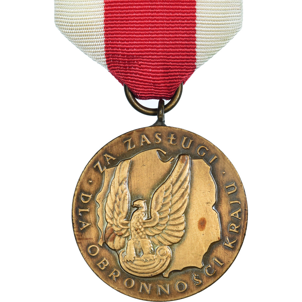 Pologne, Mérite pour la Défense Nationale, Classe Bronze, Médaille, Non