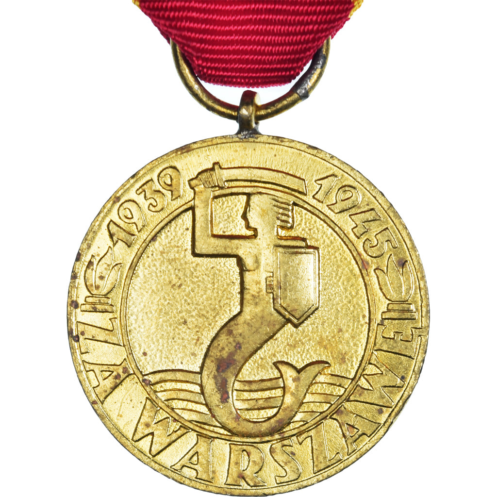 Polska, Varsovie, WAR, medal, 1939-1945, Bardzo dobra jakość, Pokryty brązem