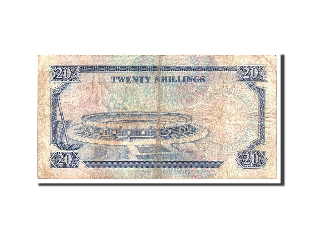 Banconote, Kenya, 20 Shillings, 1988, KM:25a, 1988-12-12, B