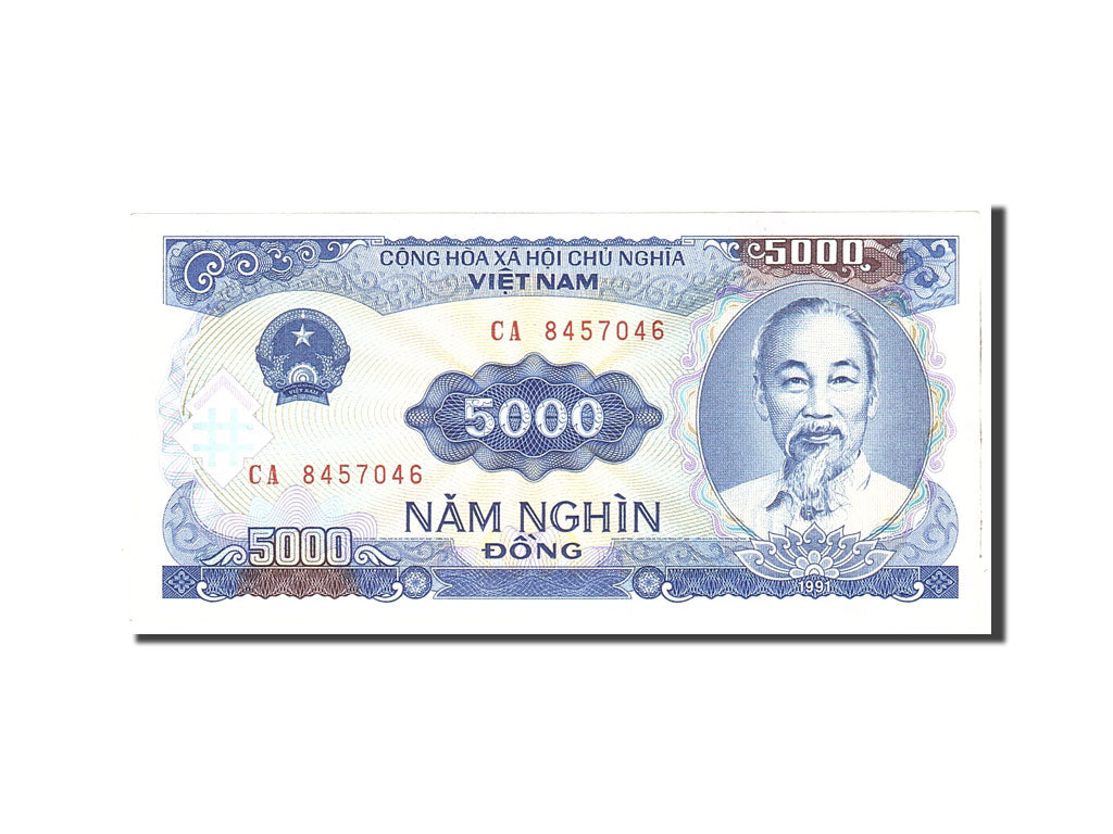 Banknote, Vietnam, 5000 D<ox>ng, 1991, Undated, KM:108a, AU(55-58)