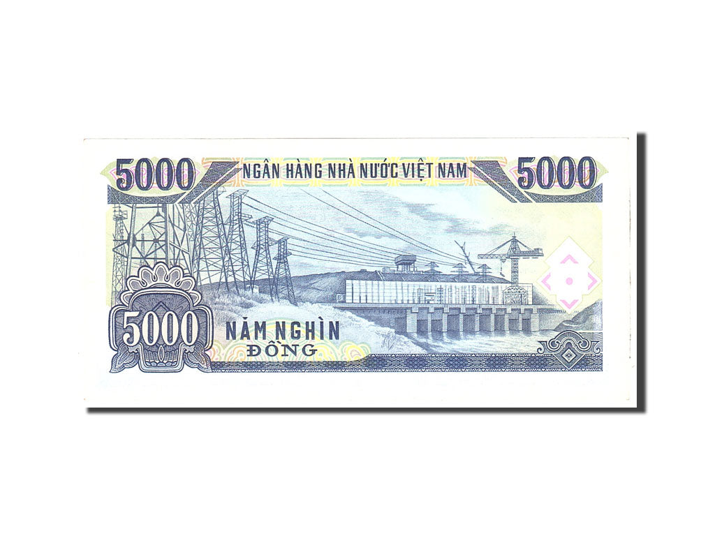 Banknote, Vietnam, 5000 D<ox>ng, 1991, Undated, KM:108a, AU(55-58)
