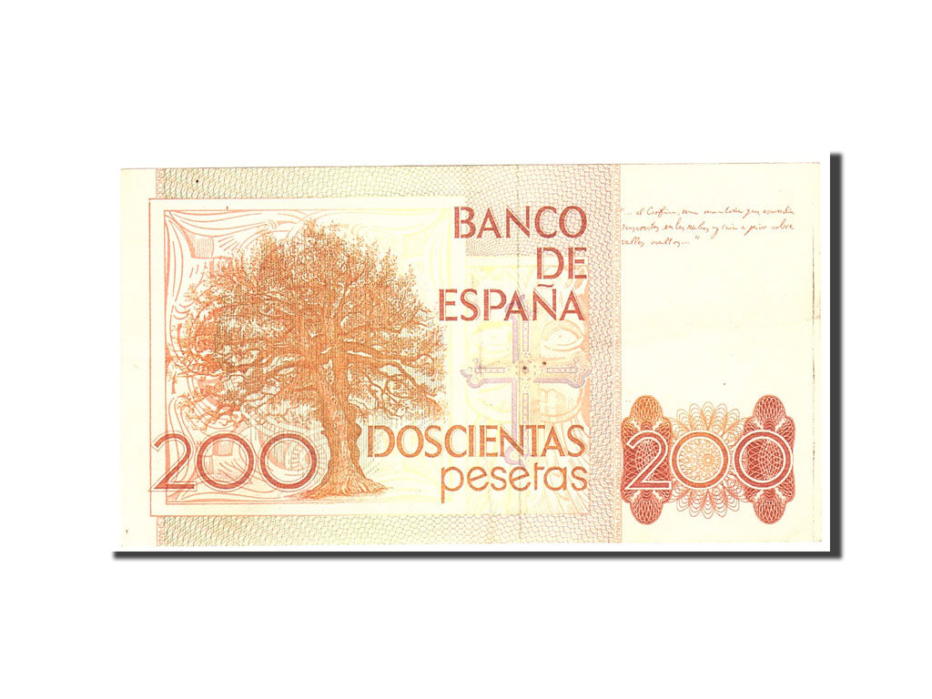 Banknot, Hiszpania, 200 Pesetas, 1980, 1980-09-16, KM:156, AU(55-58)