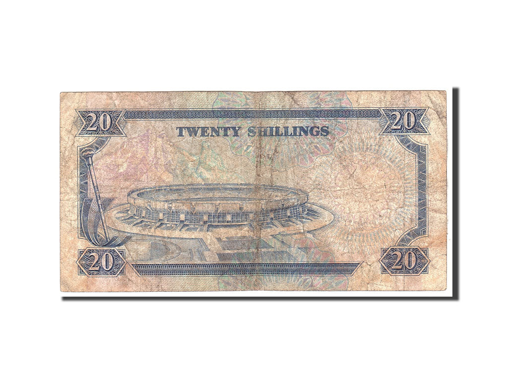 Banknote, Kenya, 20 Shillings, 1989, 1989-07-01, KM:25b, VG(8-10)