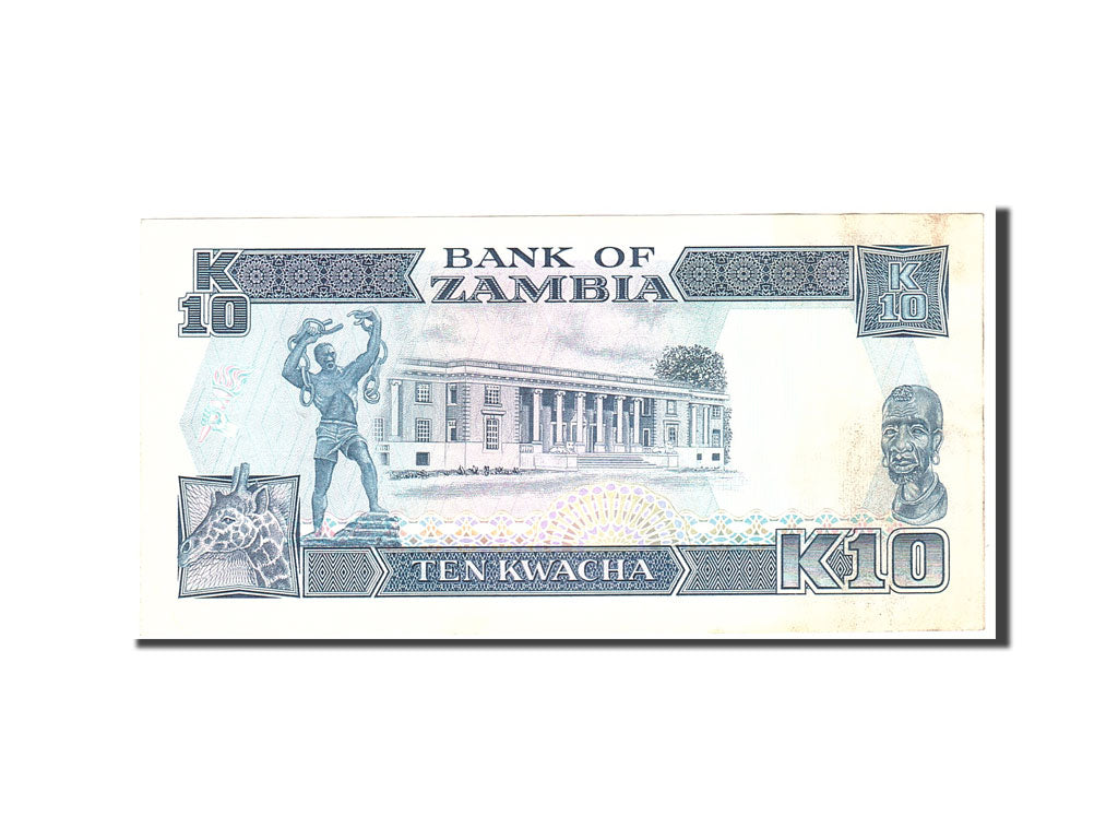 Banknote, Zambia, 10 Kwacha, 1989, Undated, KM:31b, AU(50-53)