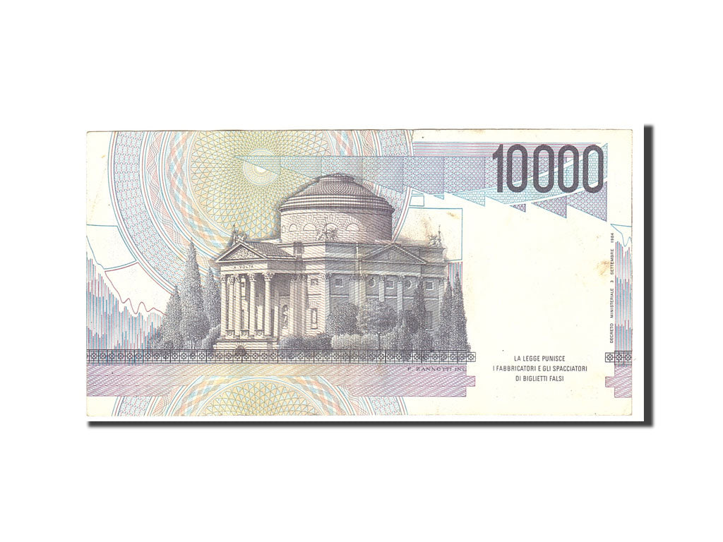 Banknote, Italy, 10,000 Lire, 1984, 1984-09-03, KM:112b, EF(40-45)