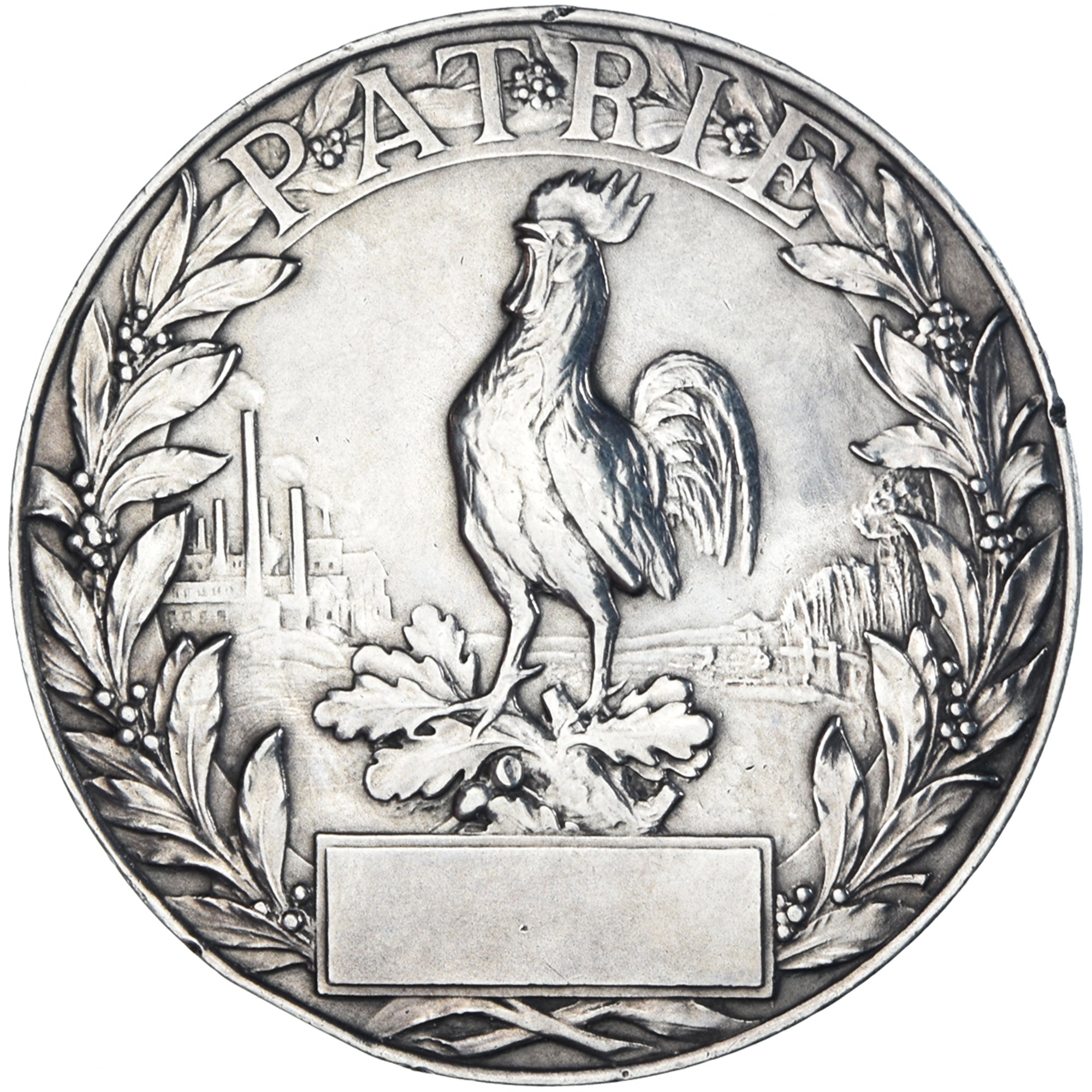France, Médaille, Journée Française, Secours National, 1915, Argent, SUP