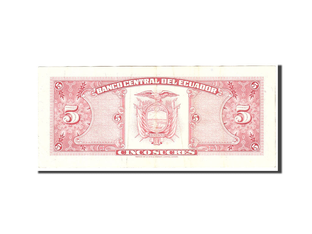 Banknote, Ecuador, 5 Sucres, 1979, 1979-07-25, KM:113c, EF(40-45)