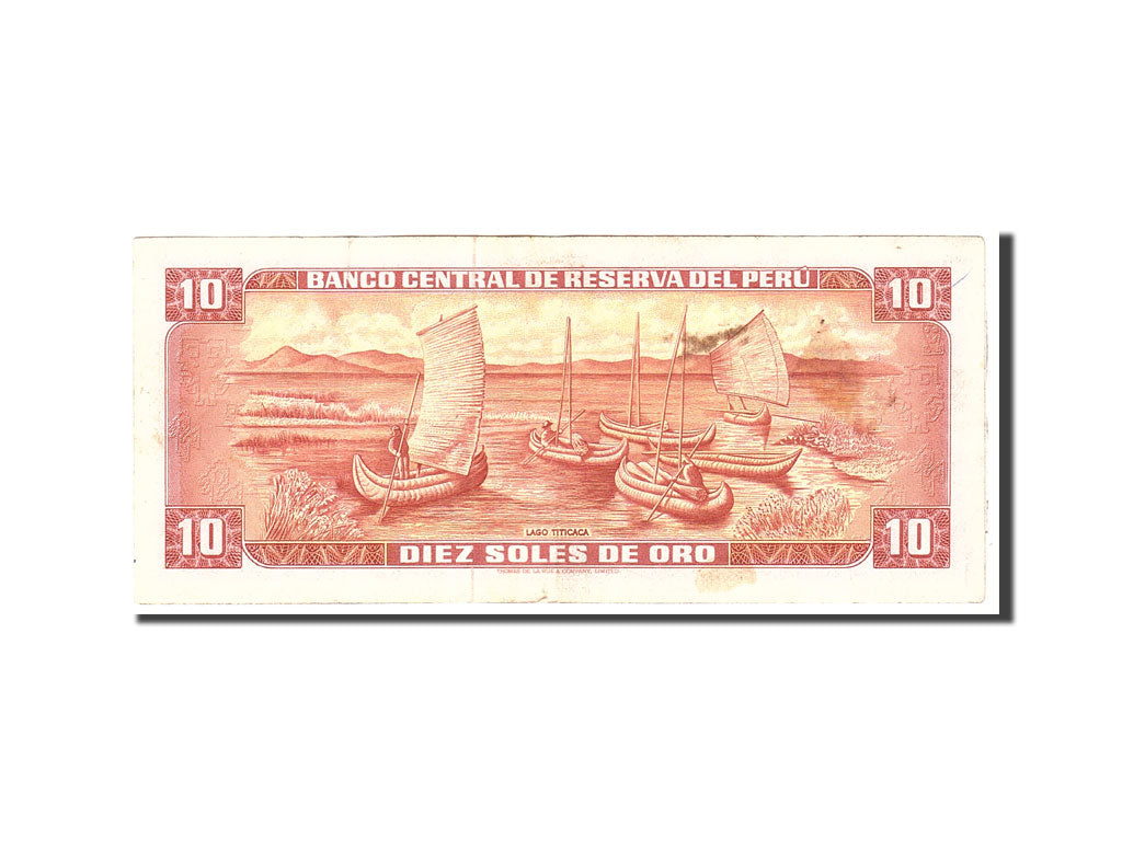 Banknote, Peru, 10 Soles De Oro, 1971, 1971-09-09, KM:100b, EF(40-45)