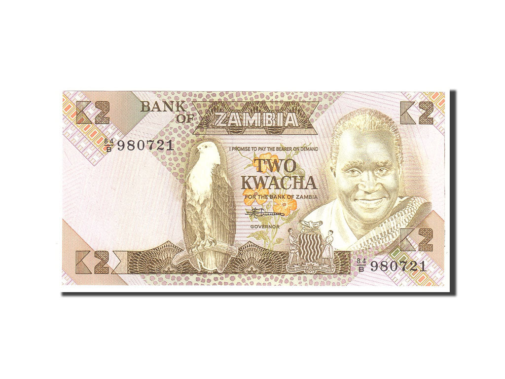 Banknote, Zambia, 2 Kwacha, 1980, Undated, KM:24c, UNC(63)