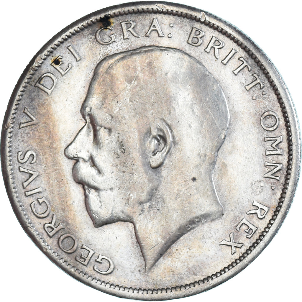 Munten, Groot Bretagne, George V, 1/2 Crown, 1915, ZF, Zilver, KM:818.1