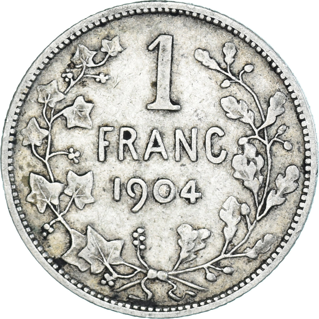 Coin, Belgium, Franc, 1904, VF(30-35), Silver, KM:56.1