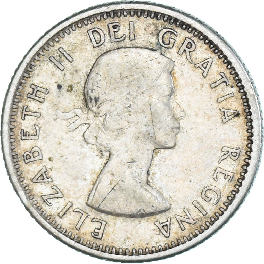 Coin, Canada, Elizabeth II, 10 Cents, 1963, Royal Canadian Mint, Ottawa