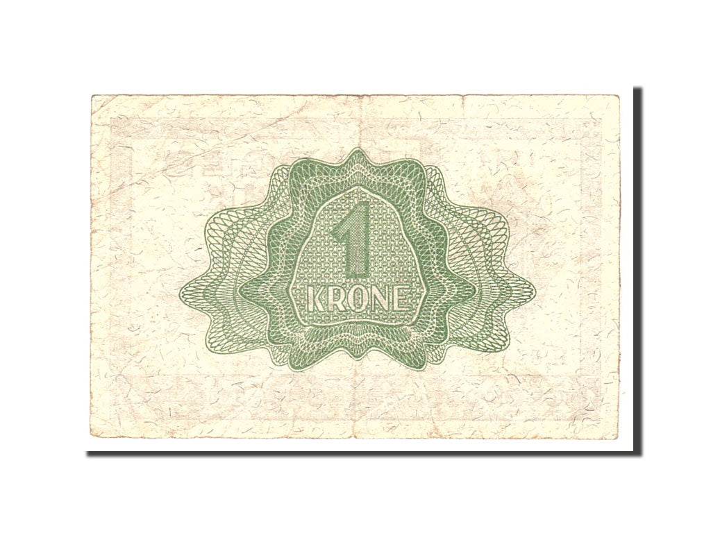 Banknot, Norwegia, 1 Krone, 1944, Undated, KM:15a, VF(20-25)