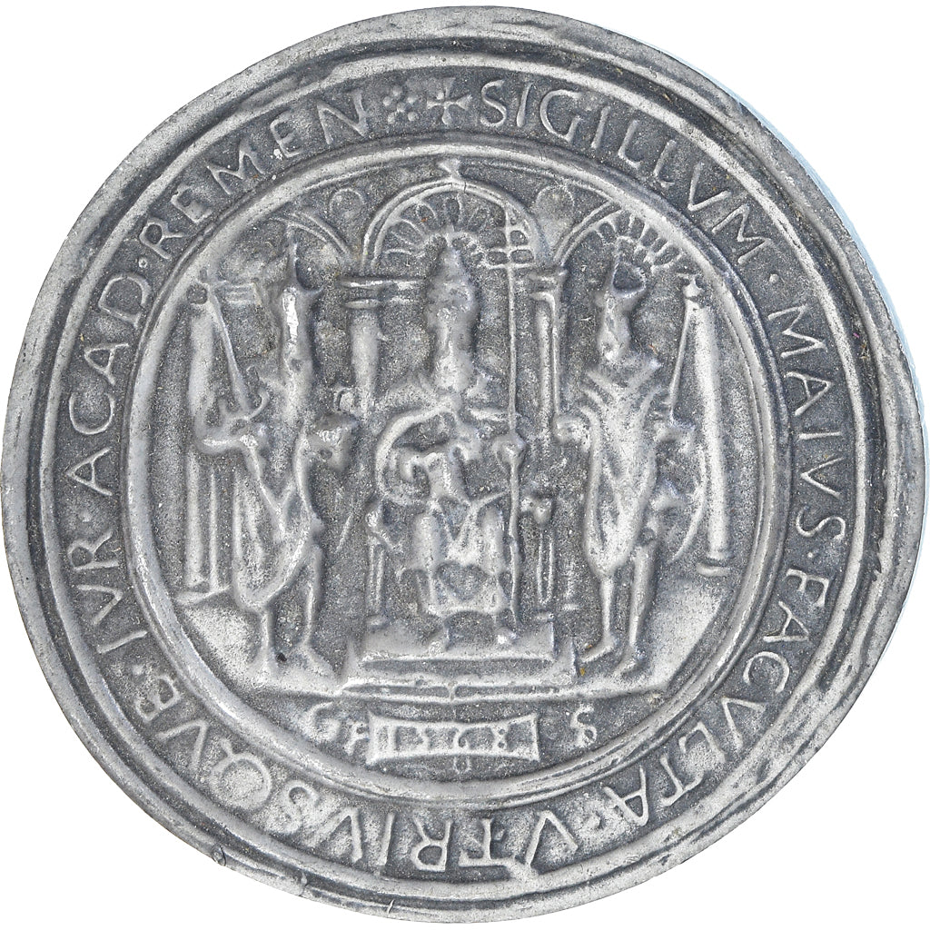 France, Medal, Reproduction, Sceau de l'Académie de Reims, History, AU(55-58)