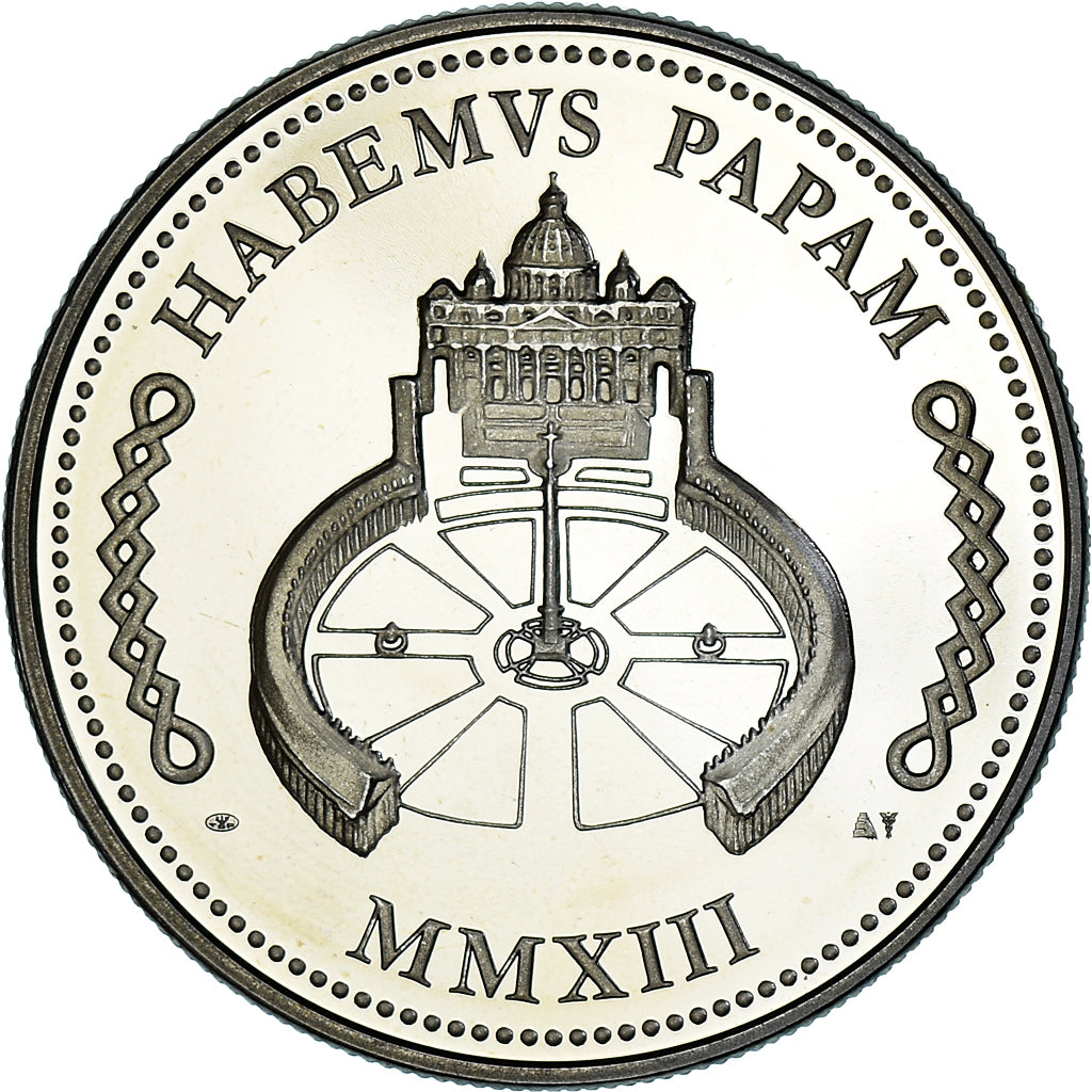 Vatican, Medal, Le Pape François, Religions & beliefs, MS(65-70), Copper-nickel