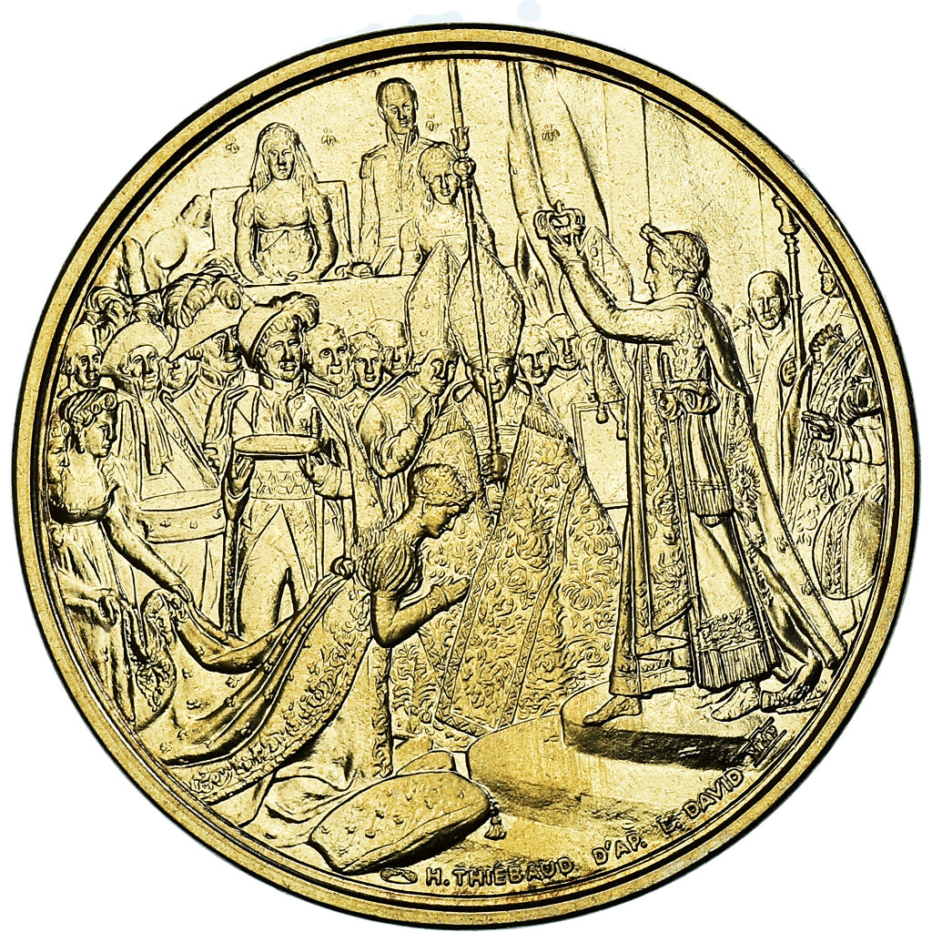 Francia, medalla, Le sacre de Napoléon Ier par Pie VII, Thiébaud, FDC, Cobre -