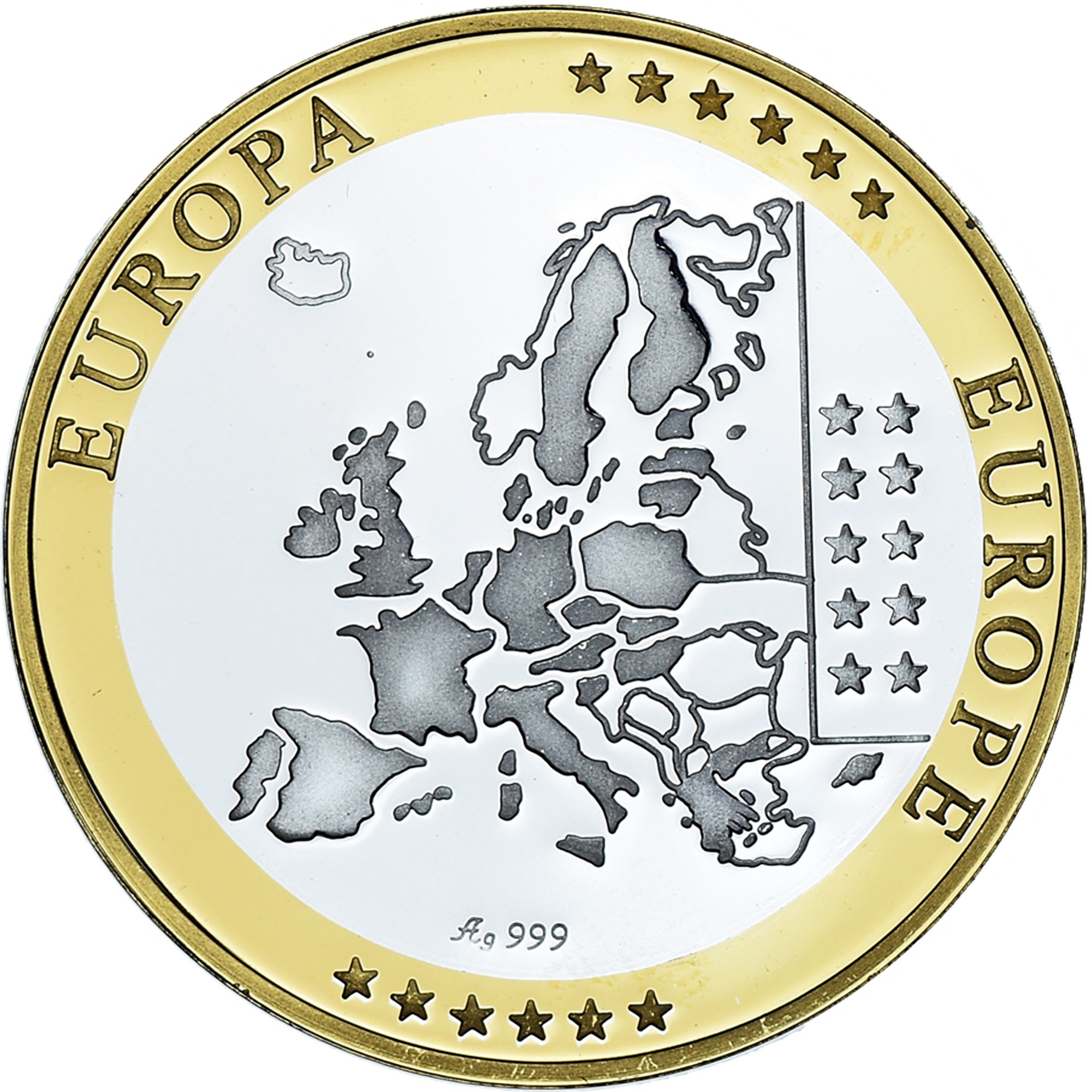 Eslováquia, medalha, L'Europe, Politics, FDC, MS(65-70), Prata