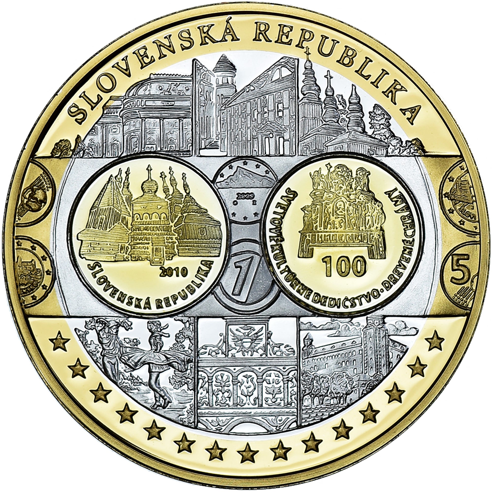 Eslováquia, medalha, L'Europe, Politics, FDC, MS(65-70), Prata