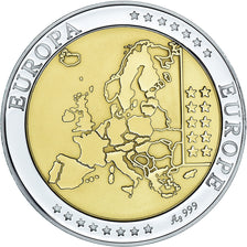 Belgium, Medal, Euro, Europa, Politics, FDC, MS(65-70), Silver