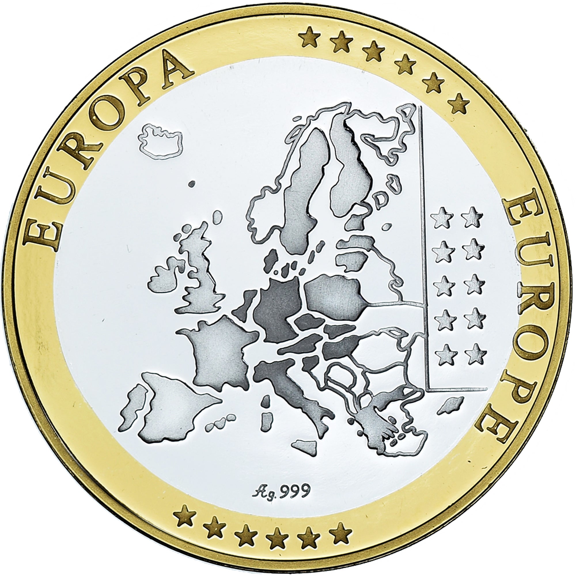 Belgique, Médaille, Euro, Europa, Politics, FDC, FDC, Argent
