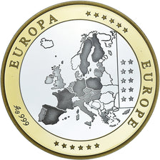 Ireland, Medal, Euro, Europa, Politics, FDC, MS(65-70), Silver