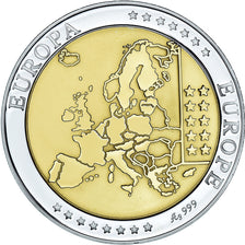 Luxembourg, Medal, Euro, Europa, Politics, FDC, MS(65-70), Silver