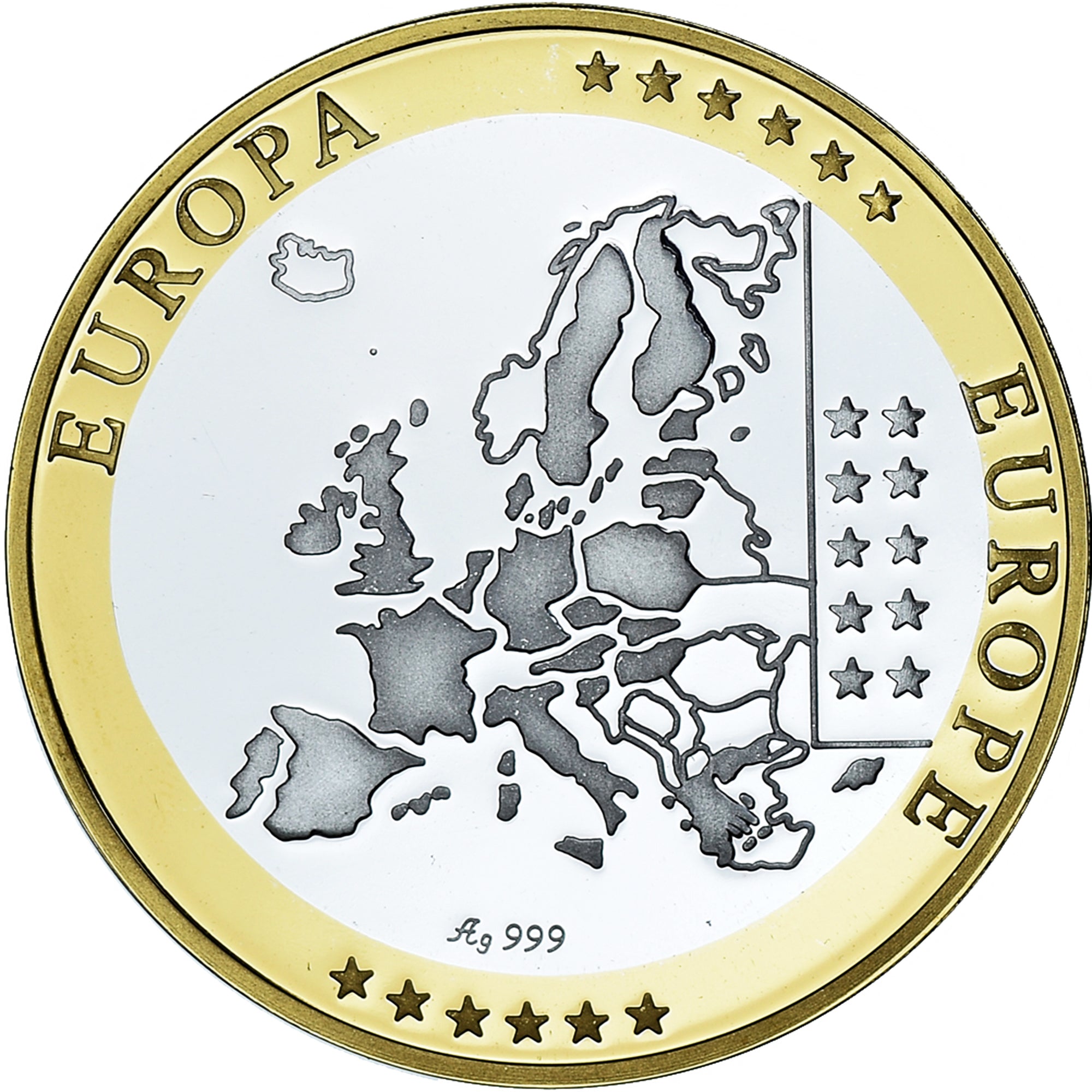 Malte, Médaille, Euro, Europa, Politics, FDC, FDC, Argent