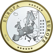 Luxembourg, Medal, Euro, Europa, Politics, FDC, MS(65-70), Silver