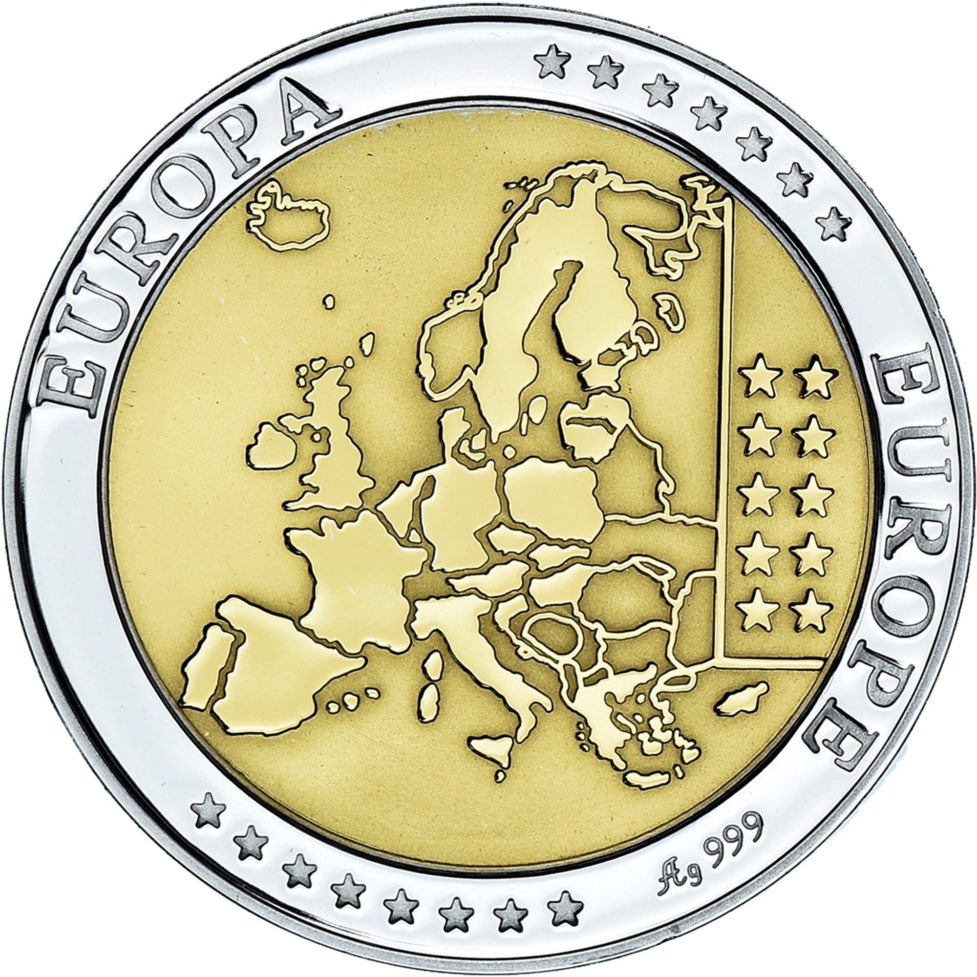 Italy, Medal, L'Europe, L'Italie, MS(65-70), Silver