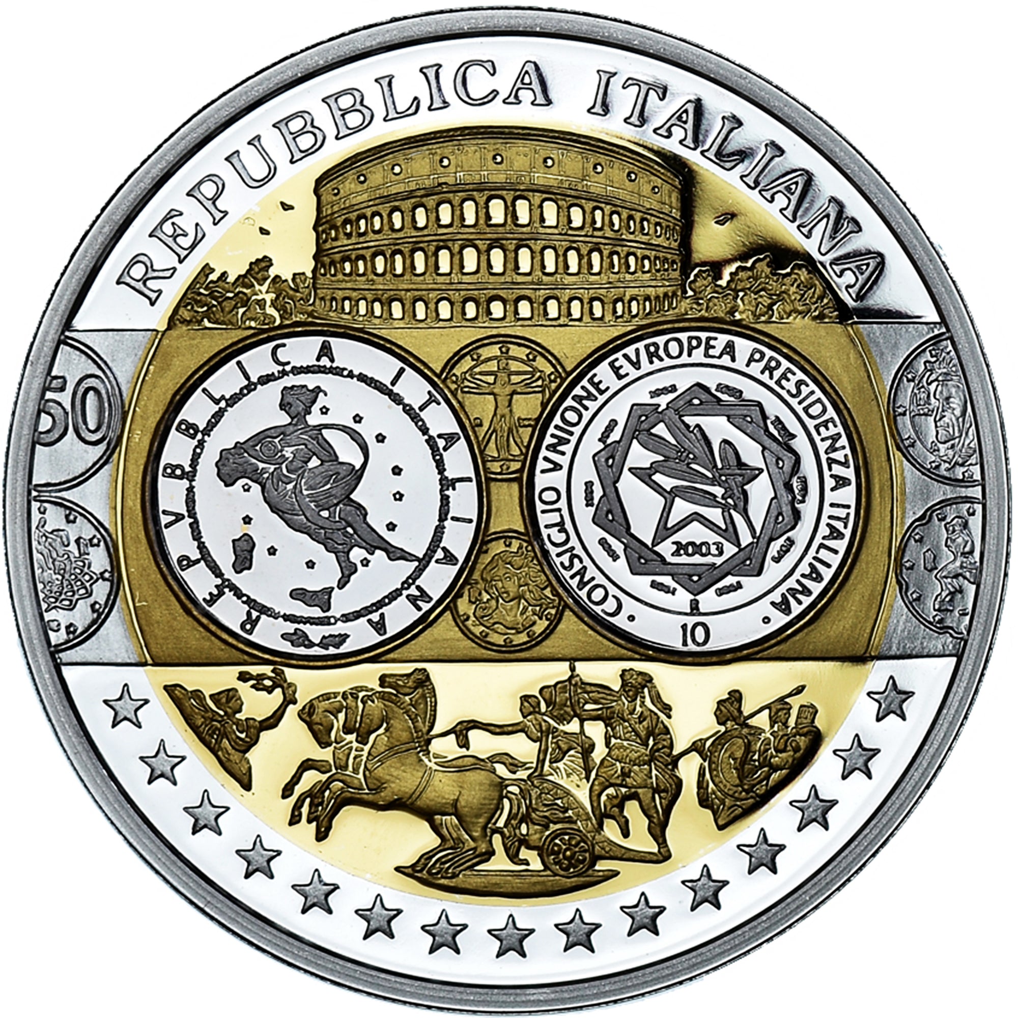 Italy, Medal, L'Europe, L'Italie, MS(65-70), Silver