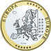 Estonia, Medal, Euro, Europa, Politics, MS(65-70), Silver