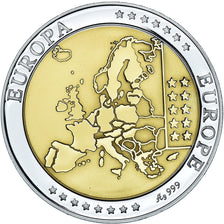 Estonia, Medal, Euro, Europa, Politics, MS(65-70), Silver