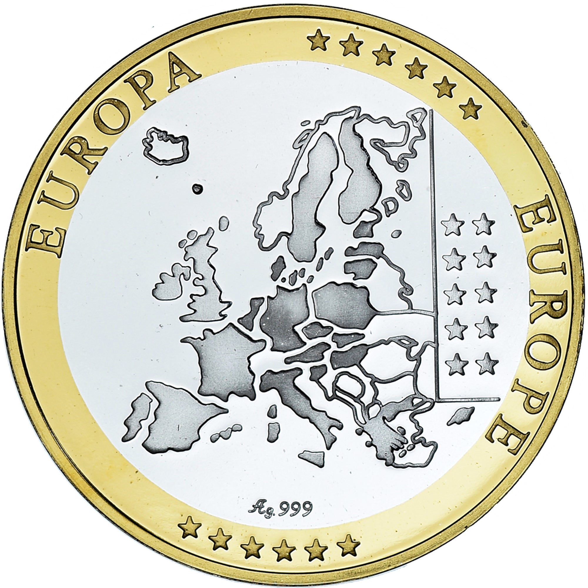 San Marino, Medal, Euro, Europa, Politics, MS(65-70), Silver