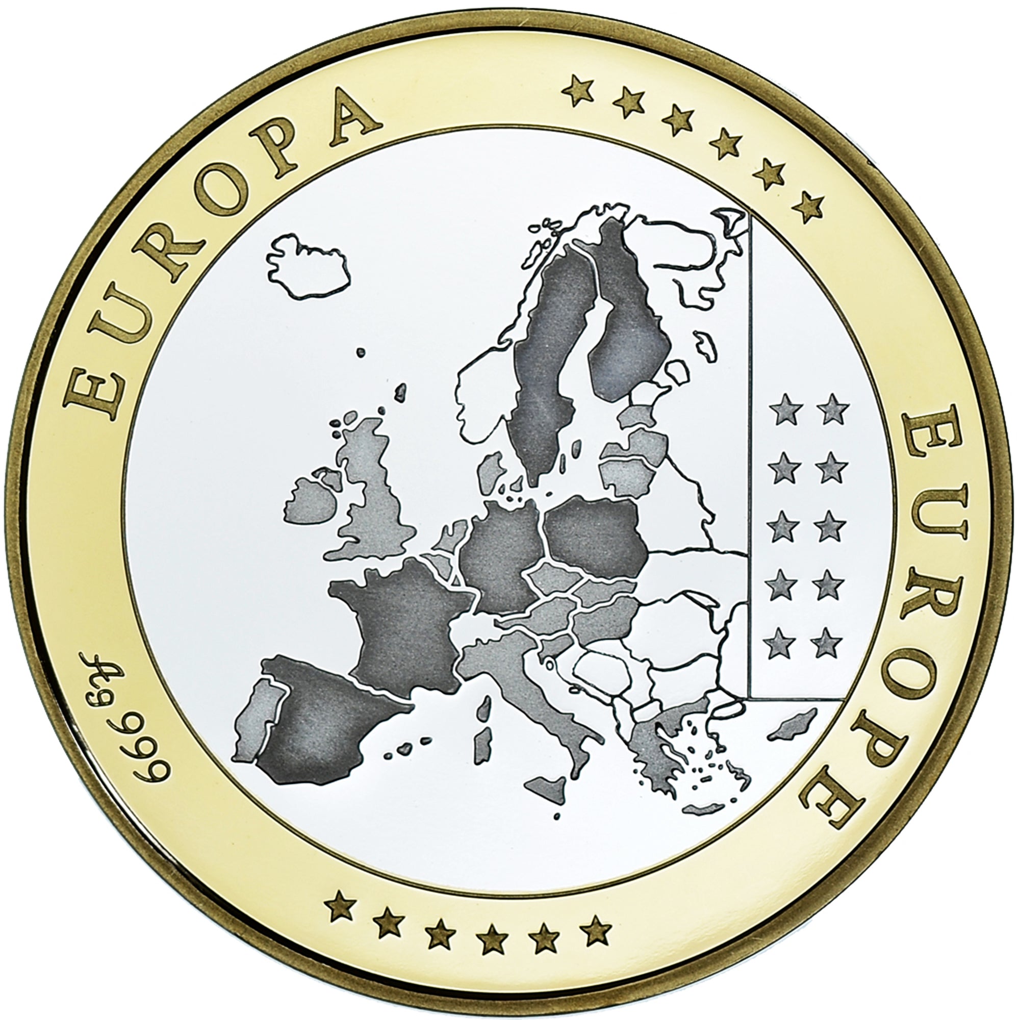 Vaticano, medaglia, L'Europe, Vatican, Politics, FDC, Argento