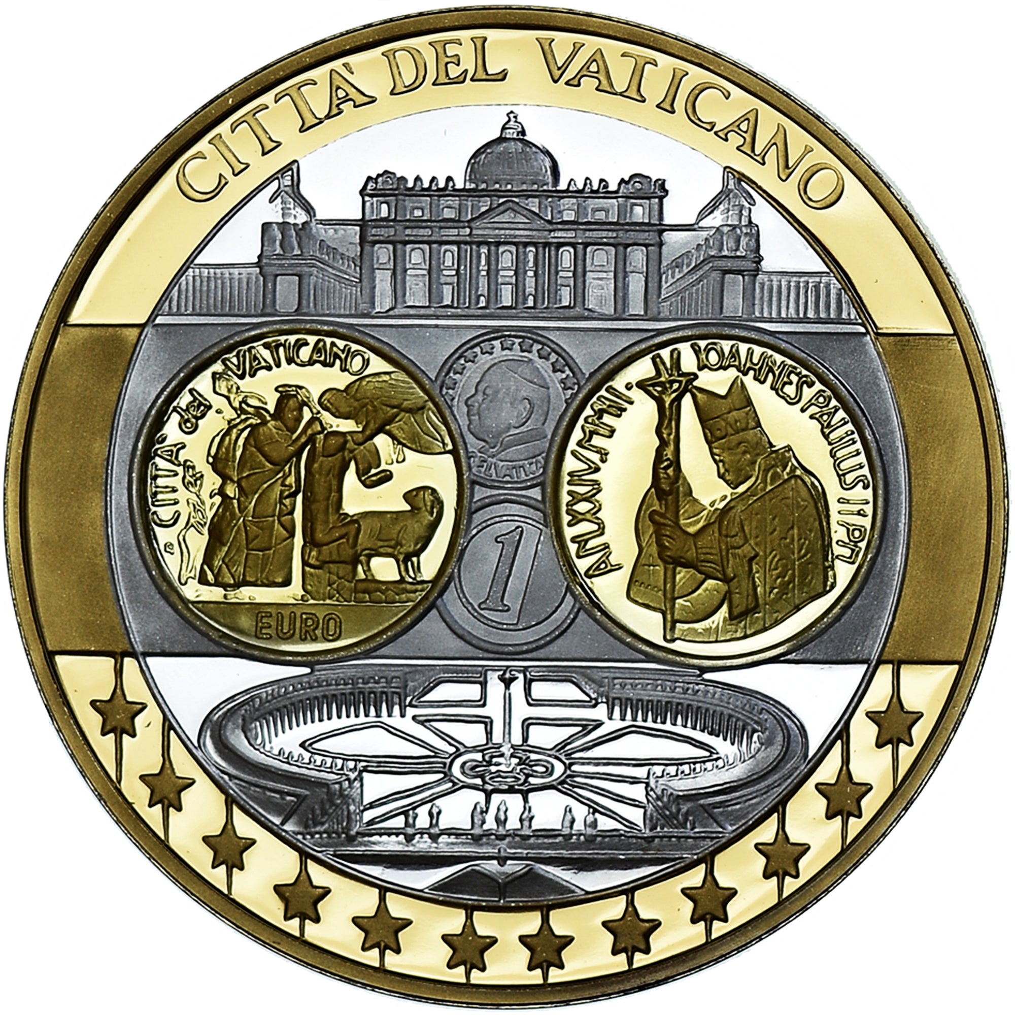 Vatikan, Medaille, L'Europe, Vatican, Politics, STGL, Silber