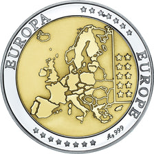 Cyprus, Medal, Euro, Europa, Politics, MS(65-70), Silver