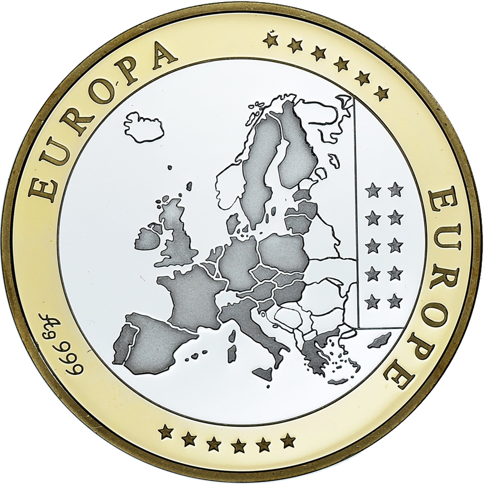 Chypre, Médaille, Euro, Europa, Politics, FDC, Argent